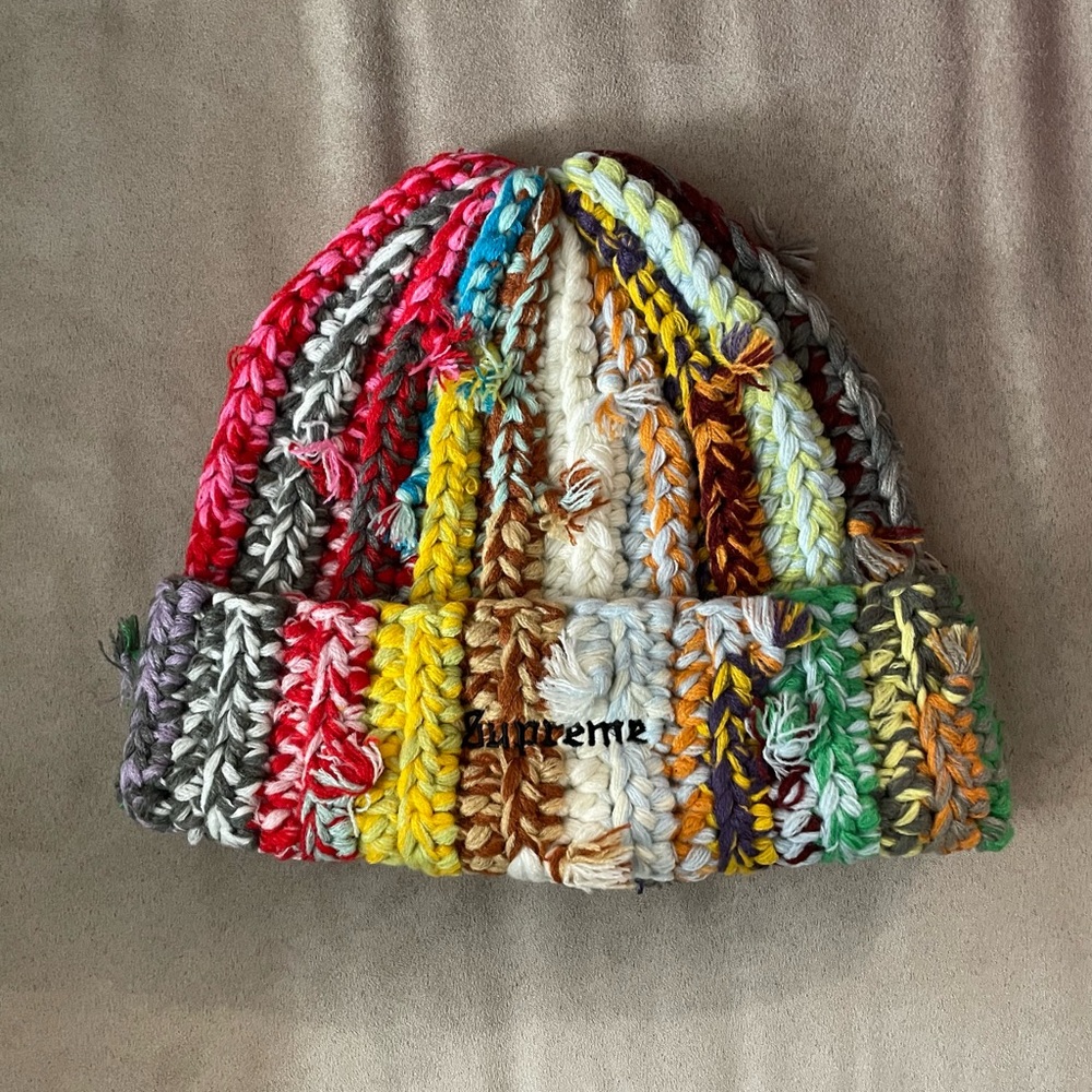 Supreme hand tie beanie multicolored